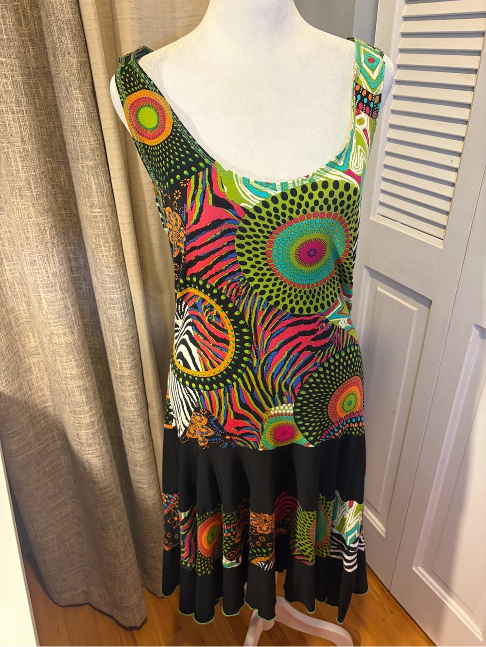 Joseph Ribkoff Multicolor Sleeveless Print Dress